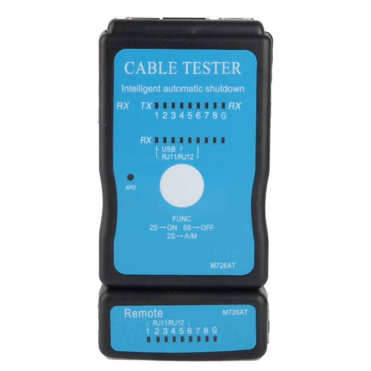 Cabo USB, testador multifunções de cabo de rede RJ45 e RJ11, RJ45/RJ11 azul