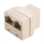 Divisor de Conector Ethernet RJ45 1x2, Fêmea RJ45 para 2 Fêmeas