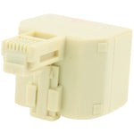 Adaptador Conversor de Tomada RJ11 Macho para 2 Fêmeas RJ11