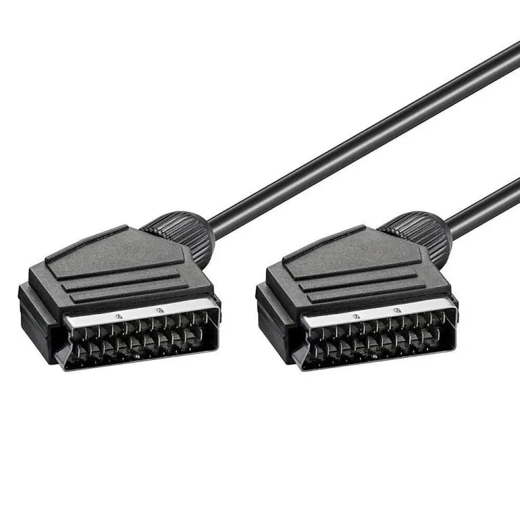 Cabo de Ligação SCART 20 Pinos para SCART para DVD/HDTV/AV/TV, Comprimento do Cabo: 1,5m, 1,5m