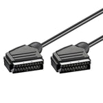 Cabo de Ligação SCART 20 Pinos para SCART para DVD/HDTV/AV/TV, Comprimento do Cabo: 1,5m, 1,5m