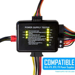 Testador de Fonte de Alimentação PC 20 / 24 Pinos PSU ATX SATA HD, Conector ATX