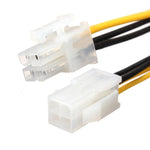 Cabo Extensor de Fonte de Alimentação ATX 4 Pinos Macho para Fêmea, Conector, 4 Pinos Macho para 4 Pinos Fêmea