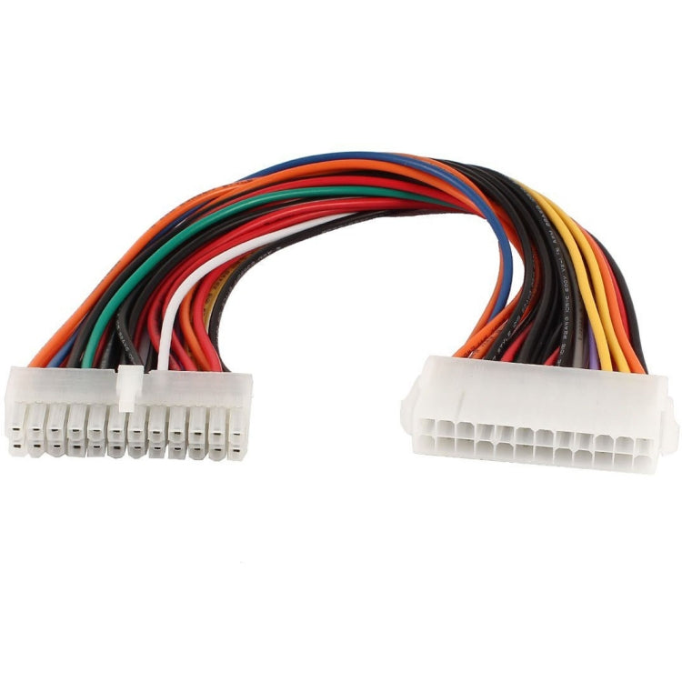 Cabo Extensor ATX 24 Pinos Macho para 24 Pinos Fêmea, Comprimento: 25cm, 24 Pinos Macho para 24 Pinos Fêmea, 25cm