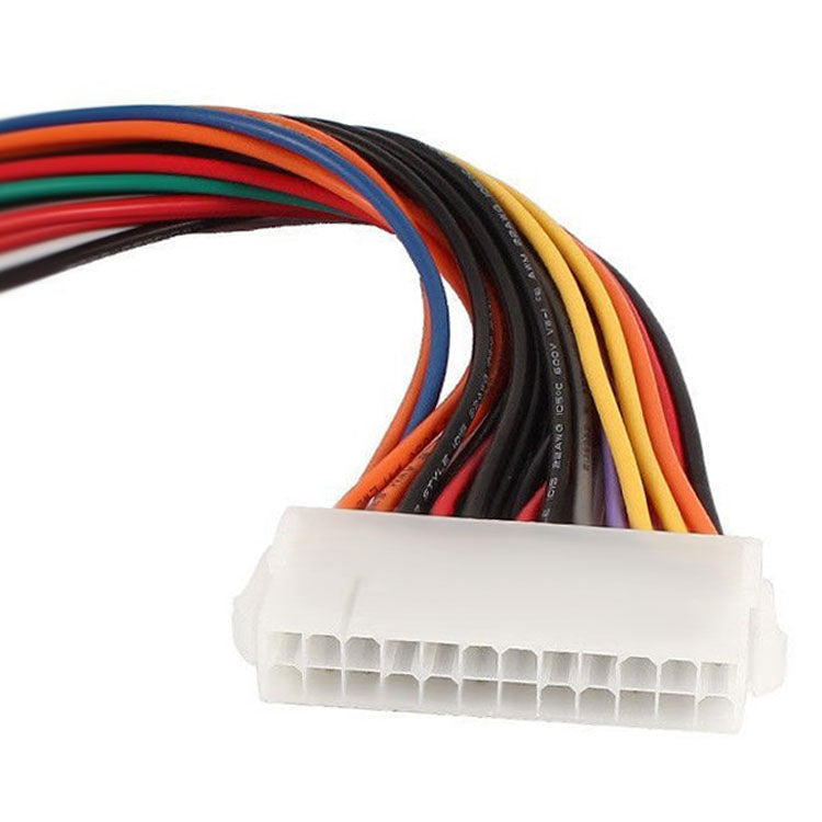 Cabo Extensor ATX 24 Pinos Macho para 24 Pinos Fêmea, Comprimento: 25cm, 24 Pinos Macho para 24 Pinos Fêmea, 25cm