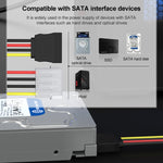 Adaptador de Cabo de Alimentação 4 Pinos IDE para Serial ATA SATA (15cm), Material: Al+Mg, 4 Pinos IDE para SATA
