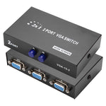 Caixa Comutadora VGA de 2 Portas, 2 Entradas 1 Saída para Monitor LCD PC TV - HD15 (FJ-15-2C)