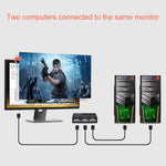 Caixa Comutadora VGA de 2 Portas, 2 Entradas 1 Saída para Monitor LCD PC TV - HD15 (FJ-15-2C)
