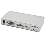Divisor VGA de 4 Portas 150MHz (1 Entrada VGA, 4 Saídas VGA), Divisor de 4 Portas Prateado