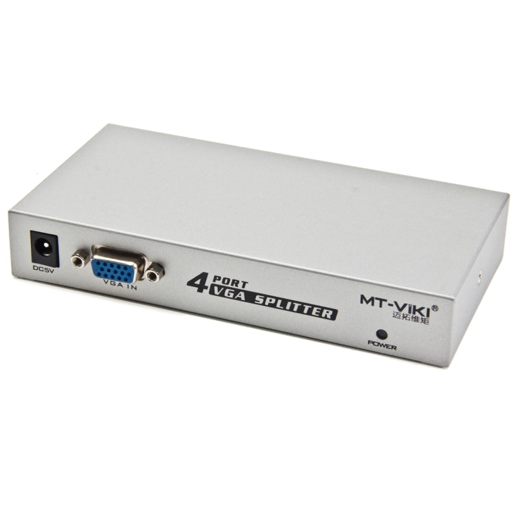 Divisor VGA de 4 Portas 150MHz (1 Entrada VGA, 4 Saídas VGA), Divisor de 4 Portas Prateado