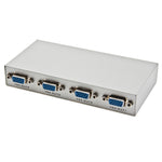 Divisor VGA de 4 Portas 150MHz (1 Entrada VGA, 4 Saídas VGA), Divisor de 4 Portas Prateado