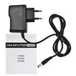 Divisor VGA de 4 Portas 150MHz (1 Entrada VGA, 4 Saídas VGA), Divisor de 4 Portas Prateado