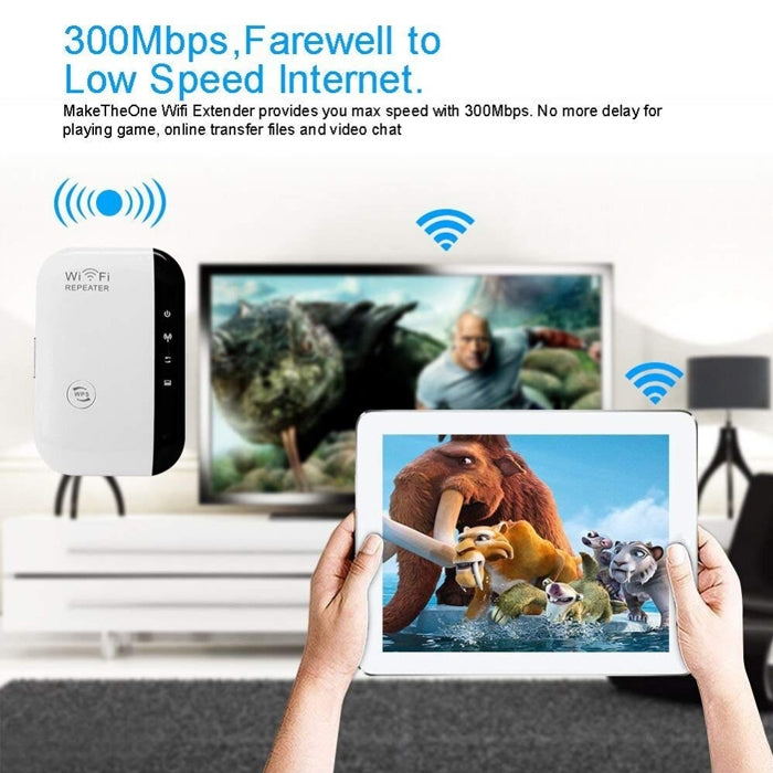 Repetidor Wireless-N WIFI 802.11n WS-WN560N2 300Mbps, Expansor de Alcance, Ficha UE