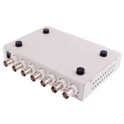 Processador Divisor de Vídeo de Segurança CCTV Colorido Quad 4 Canais (Branco), Processador 4 Canais