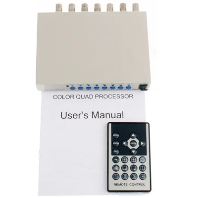 Processador Divisor de Vídeo de Segurança CCTV Colorido Quad 4 Canais (Branco), Processador 4 Canais