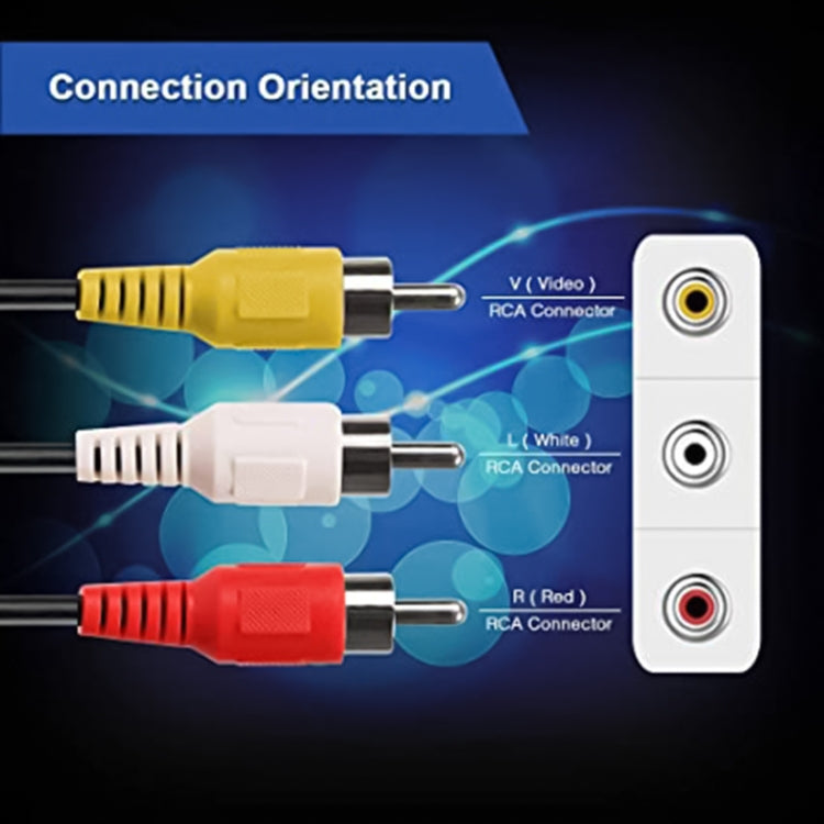Cabo Jack Estéreo Macho 3,5mm para 3 Fichas RCA Macho, Comprimento: 75cm