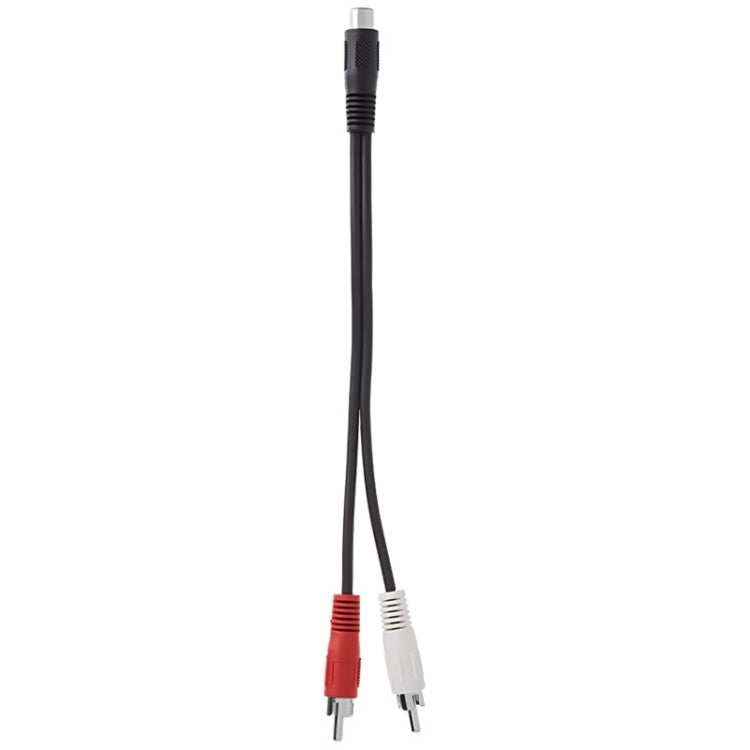 Cabo Jack Estéreo Fêmea 3,5mm para 2 Fichas RCA Macho, Comprimento: 38cm, 3,5mm para 2 RCA Macho