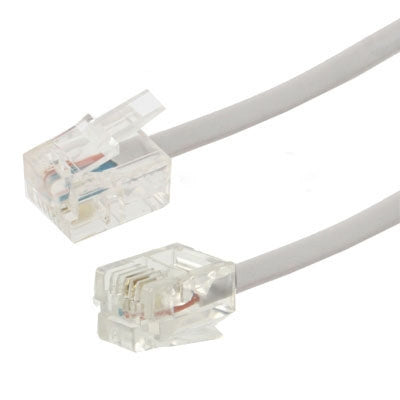 Cabo Telefónico RJ11 2 Núcleos para RJ11, Comprimento: 3m, Comprimento: 3m