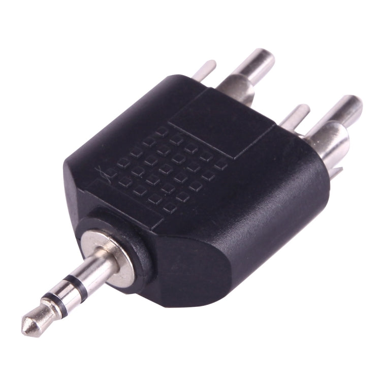 Adaptador Y de Áudio 2 RCA Macho para Jack Macho 3,5mm, 2 RCA Macho para 3,5mm