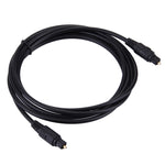 Cabo de Áudio Digital de Fibra Óptica com Plugue Macho a Macho de 4,0mm para DVD HDTV, Comprimento: 2m, Diâmetro: 4,0mm