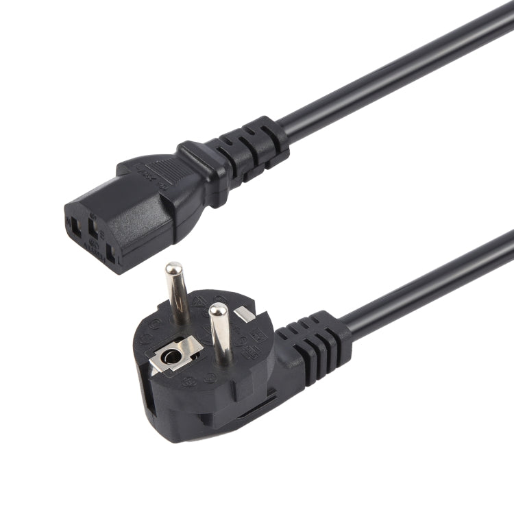 Cabo de Alimentação para Computador PC com Ficha EU 3 Pinos, Comprimento: 1,8m, 1,8m x 1,5