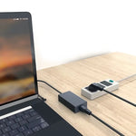 Cabo de Alimentação para Computador PC com Ficha EU 3 Pinos, Comprimento: 1,8m, 1,8m x 1,5