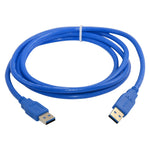 Cabo de Extensão USB 3.0 A Macho para A Macho AM-AM, Comprimento: 1,5m, Comprimento: 1,5m
