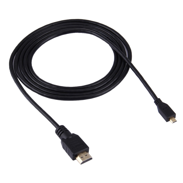 Cabo Micro HDMI para HDMI de 1,5 m, 19 pinos, versão 1.4, suporte 3D, HDMI macho, suporte 3D, comprimento: 1,5 m