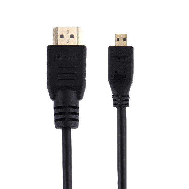 Cabo Micro HDMI para HDMI de 1,5 m, 19 pinos, versão 1.4, suporte 3D, HDMI macho, suporte 3D, comprimento: 1,5 m