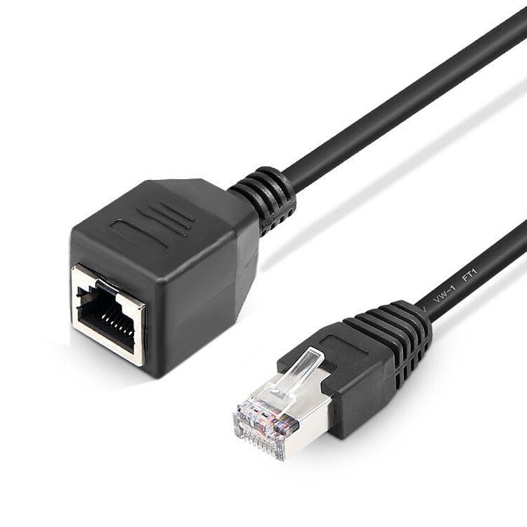 Cabo de Extensão de Rede RJ45 Fêmea para Macho Cat, Comprimento: 30cm, RJ45 Macho 30cm