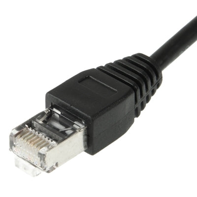 Cabo de Extensão de Rede RJ45 Fêmea para Macho Cat, Comprimento: 30cm, RJ45 Macho 30cm