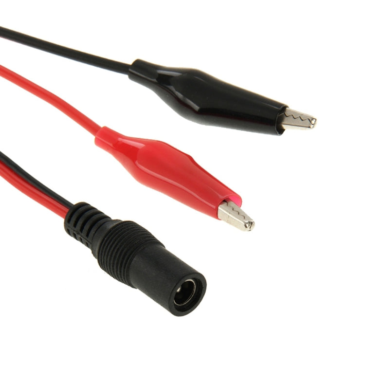 Cabo de Teste com Clip Jacaré Fêmea de Energia 5,5 x 2,1mm