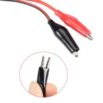 Cabo de Teste com Clip Jacaré Fêmea de Energia 5,5 x 2,1mm