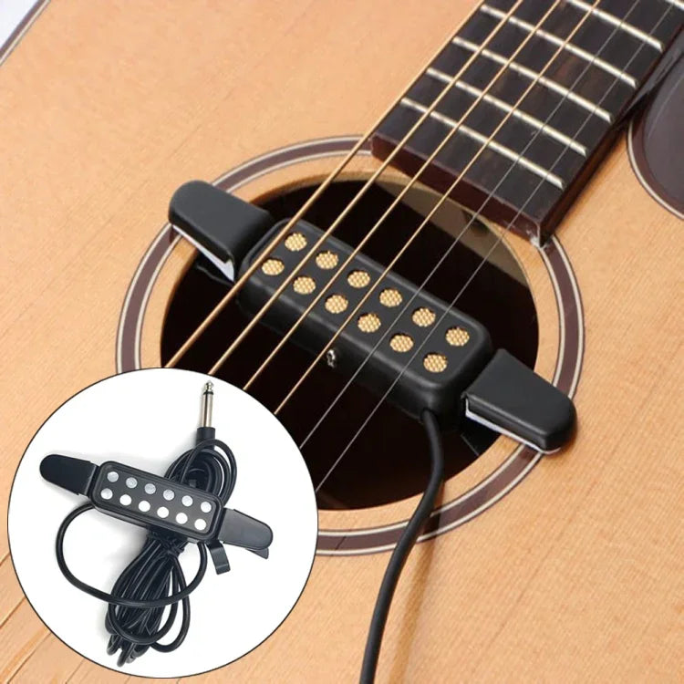 Captador de Som para Guitarra com Furo Livre e Cabo, Captador de Som para Guitarra com Furo Livre