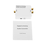 Conversor de Áudio Digital para Analógico / Mini Decodificador de Áudio, Tamanho: 72 x 55 x 20mm, Spdif+Coaxial para 2RCA+3,5mm