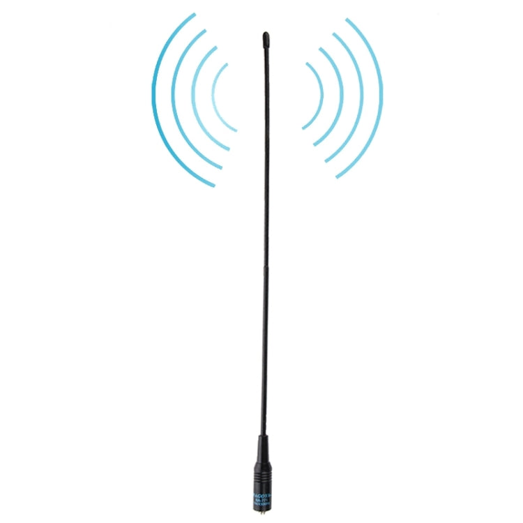 Antena de Mola Flexível de Dupla Banda 144/430MHz NAGOYA NA-771 SMA-F para Rádio Portátil Walkie Talkie, Comprimento da Antena: 38cm