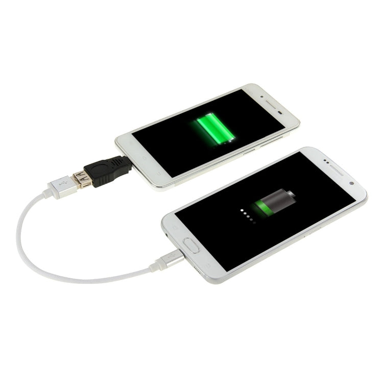 Adaptador OTG USB 2.0 A Fêmea para Micro USB 5 Pinos Macho, USB AF para Micro USB
