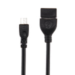 Adaptador USB A Fêmea para Micro USB 5 Pinos Macho de 10cm com OTG