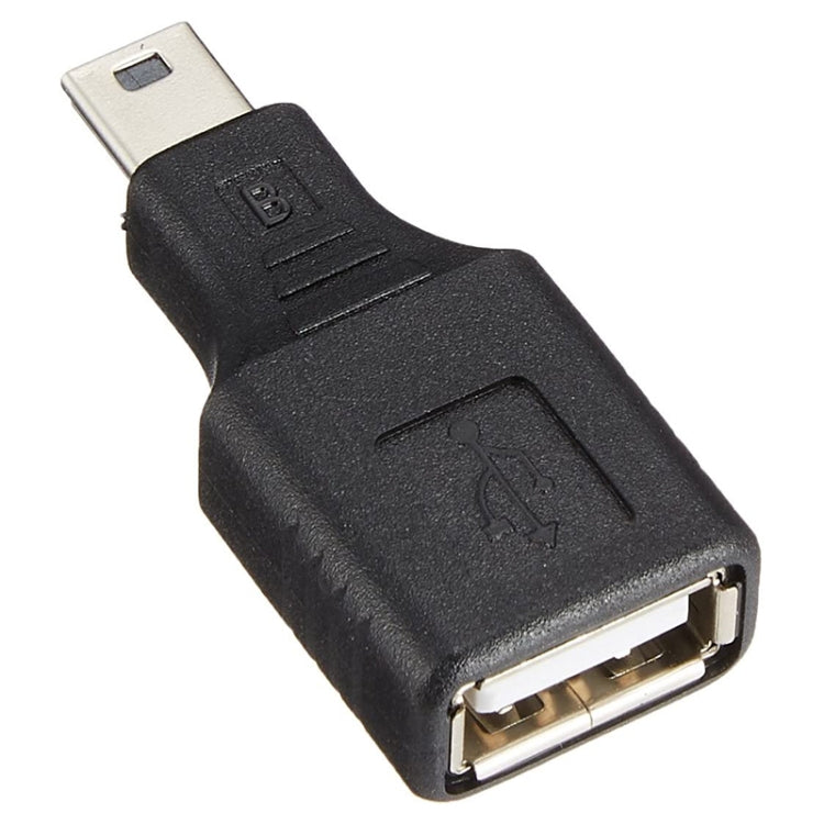 Adaptador USB Mini Macho para USB 2.0 Fêmea com Função OTG, USB Fêmea