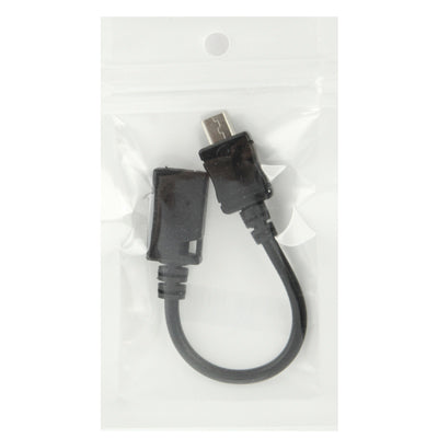 Adaptador de cabo Mini USB fêmea para Micro USB macho, comprimento: 13cm