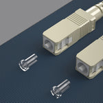 Cabo de fibra ótica multimodo de núcleo único SC-SC, comprimento: 3m, multimodo de núcleo único