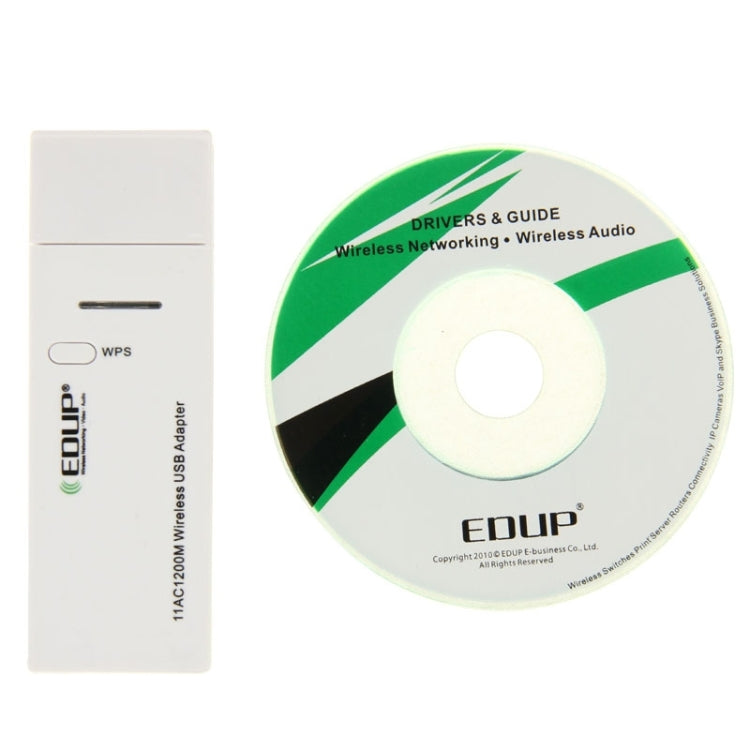 Adaptador Wi-Fi sem fios EDUP AC-1601 802.11AC 1200M de banda dupla USB 3.0, AC-1601 1200Mbps