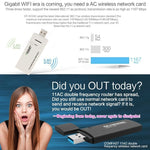 Adaptador Wi-Fi sem fios EDUP AC-1601 802.11AC 1200M de banda dupla USB 3.0, AC-1601 1200Mbps