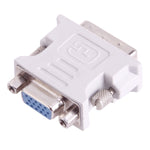 Adaptador conversor de monitor de vídeo DVI-I macho dual-link 24 + 5 para VGA fêmea de 15 pinos