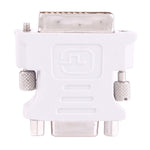 Adaptador conversor de monitor de vídeo DVI-I macho dual-link 24 + 5 para VGA fêmea de 15 pinos