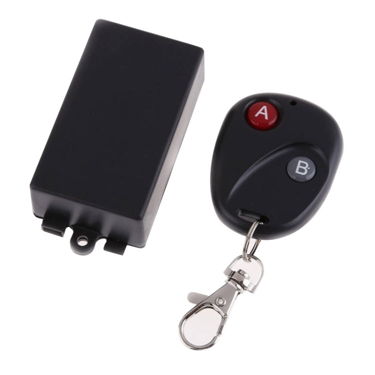 Comutador Remoto RF Sem Fios DC 12V 1 Canal com Receptor de Código de Aprendizagem + Transceptor de Controlo Remoto com 2 Botões