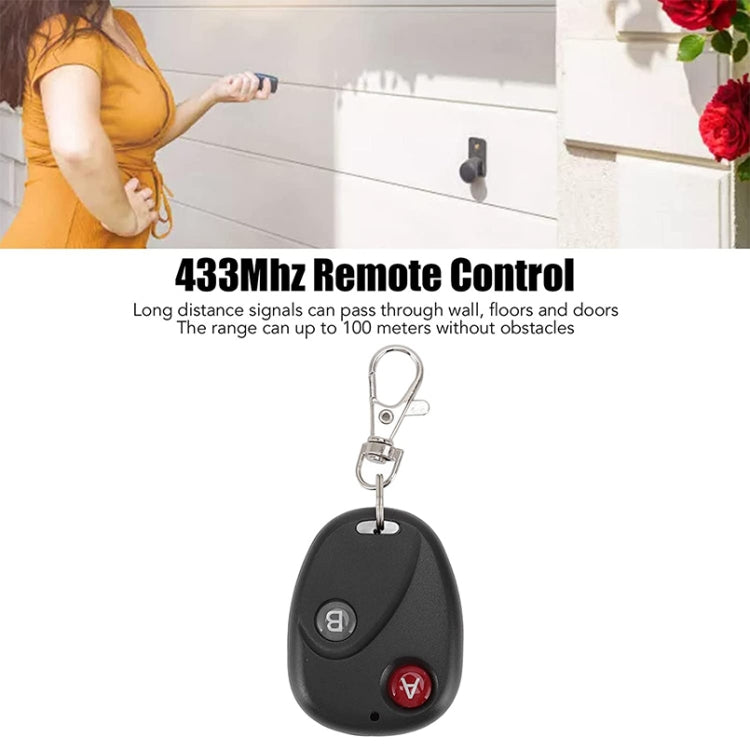 Comutador Remoto RF Sem Fios DC 12V 1 Canal com Receptor de Código de Aprendizagem + Transceptor de Controlo Remoto com 2 Botões