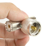 Adaptador Macho UHF para 2 x Fêmea UHF, Macho UHF