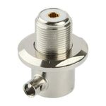Adaptador Cotovelo Fêmea UHF Ligado a Cabo RG58, Cotovelo Fêmea UHF RG58