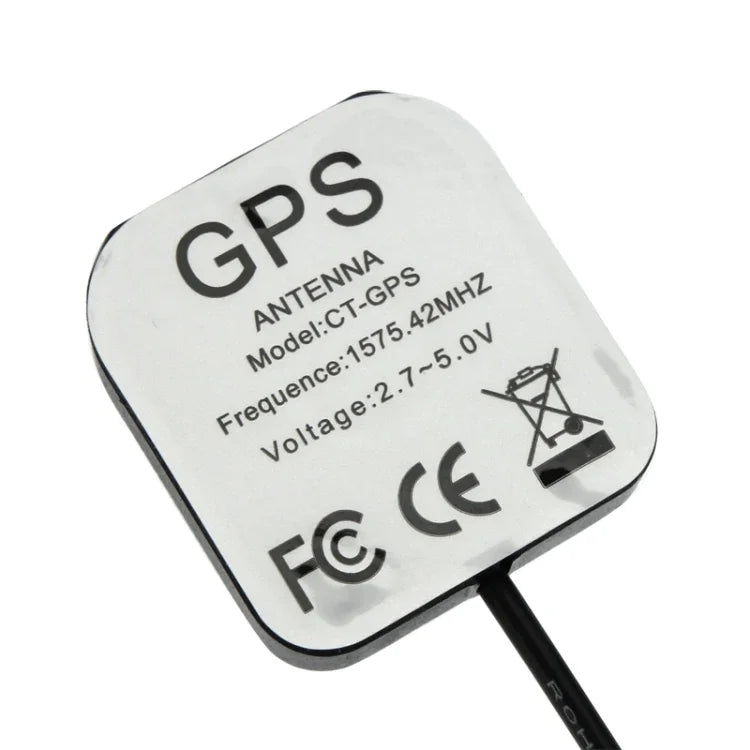 Antena GPS Ativa para Veículo Receptor Base Magnética Adaptador de Montagem Aérea Conector SMA Macho, Comprimento do Cabo: 3m, Conector SMA Macho